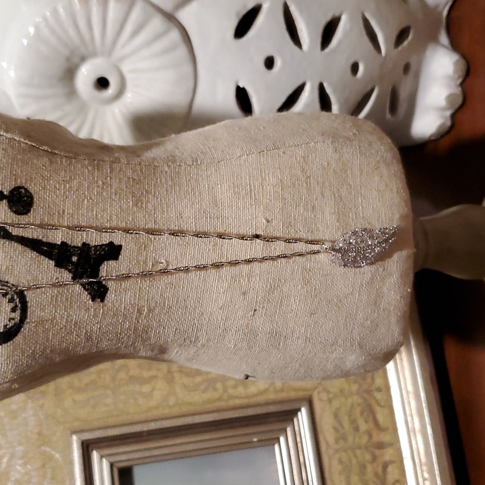 Sterling Silver Leaf Necklace - image 3